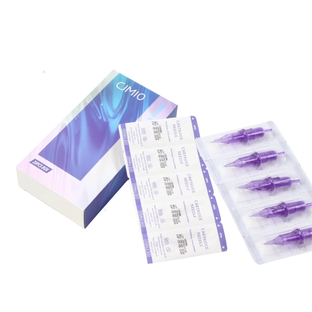 

20PCS Disposable Cartridge Tattoo Needles 3rl 5rl 7rl 9rl 0.3mm Round Liner One-Piece Membrane System Makeup Needle Cartridges