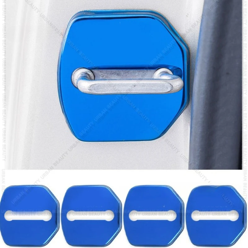 Car-Styling 4pcs car door lock cover Auto Emblems Case For Ford Fiesta mk5 mk6 mk7 Accessories - view 4