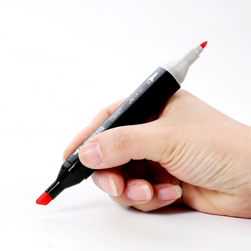 Modern School Drawing Sketch Markers Pen Set Twin Tip Alcohol Base Dual Headed Art Mark