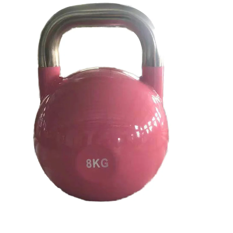 

Factory Color Cast Iron Dumbbells Quality Weight Lifting Competition Steel Kettlebell Exercise Training Tool