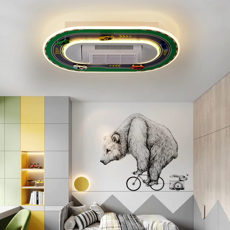 

Cartoon Lights Kids Room Ceiling Lights Boys Girls Car Track Bedroom Lights Modern Simple Room Lights