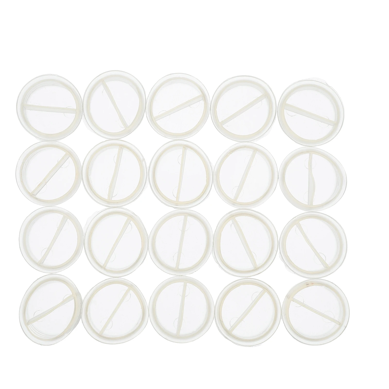 

20 Pcs Piggy Bank Bottom Plug Money Saving Replacement Hole Savings Box Cover Cap Transparent