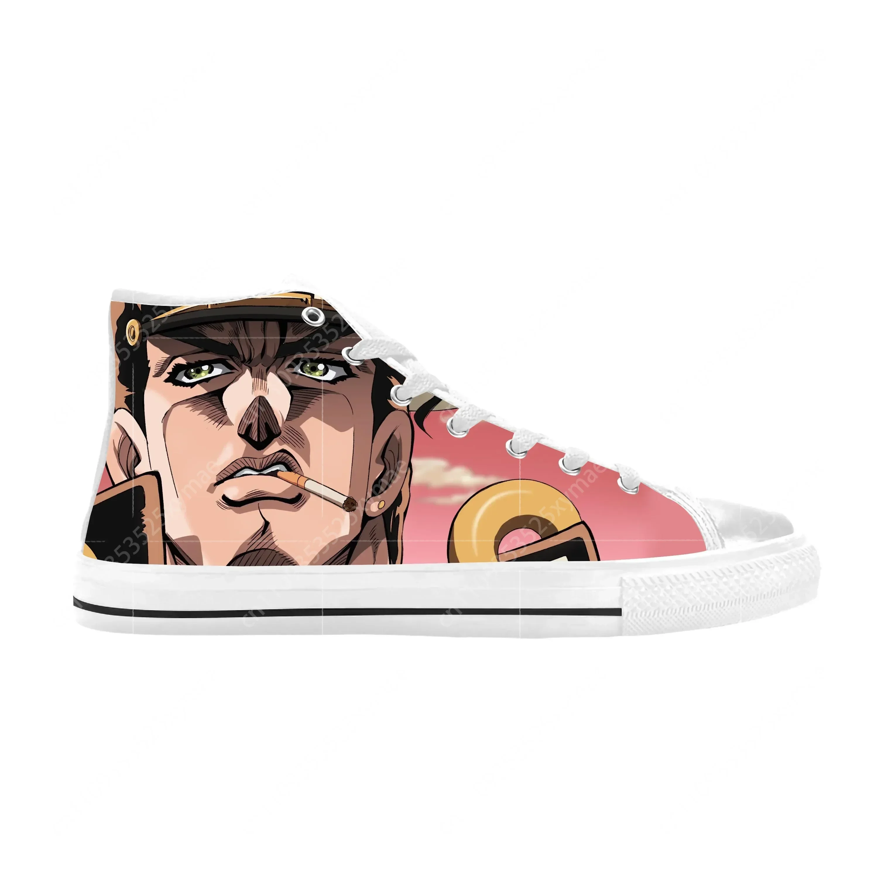 

Японские аниме-кроссовки Jojo Bizarre Adventure Kujo Jotaro, повседневная тканевая обувь, удобные дышащие кроссовки с 3D-принтом для мужчин и женщин