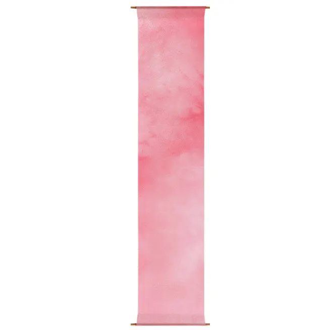 Pink Ombre Hanging Room Divider – Semi Transparent Ceiling Drape for Outdoor Wedding, Banquet Hall & Party Decor Backdrop