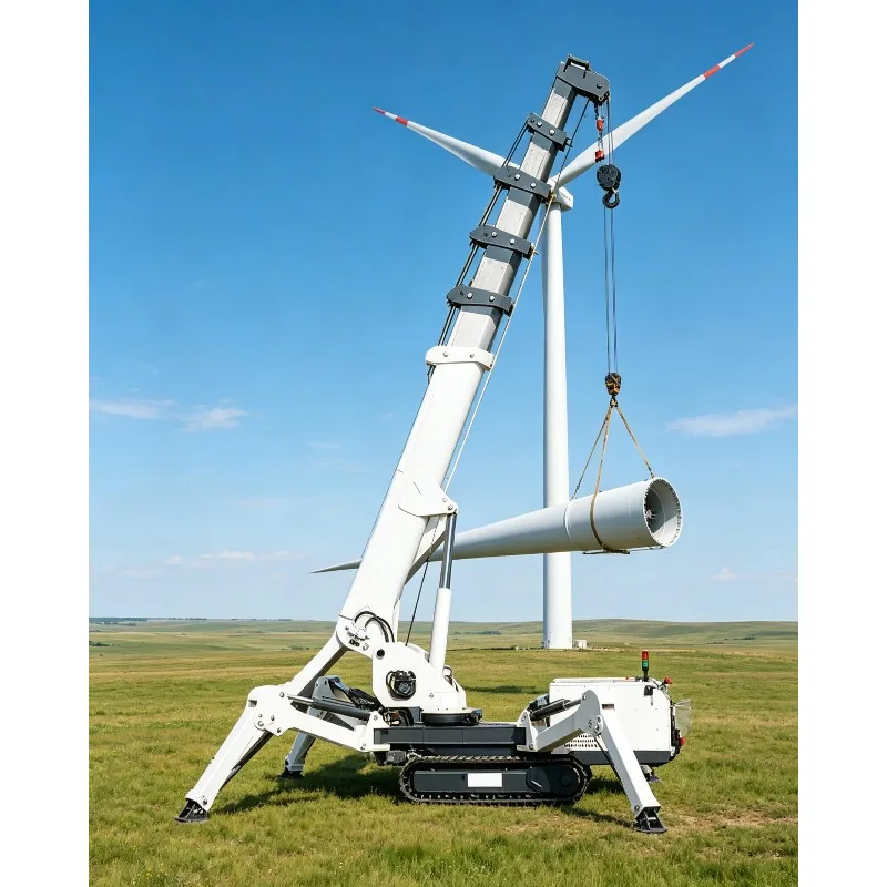 Professional Spider Crane 3 5 8T Crawler Mobile Crane Articulating Arm 360 Degree Rotation All Terrain Lifting Platform OEM ODM