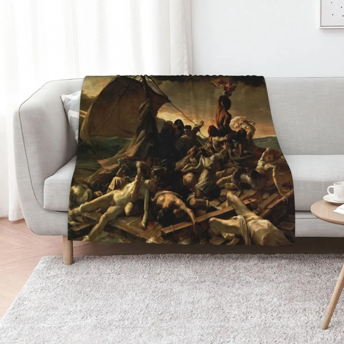

Thodore Gricault - The Raft of the Medusa (Le Radeau de la Mduse) 1819 Throw Blanket Thin Comforter Blankets
