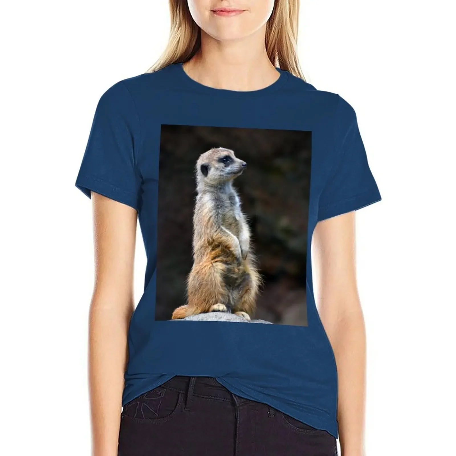 

Meerkat T-Shirt vintage clothes sweat t-shirts for Women loose fit