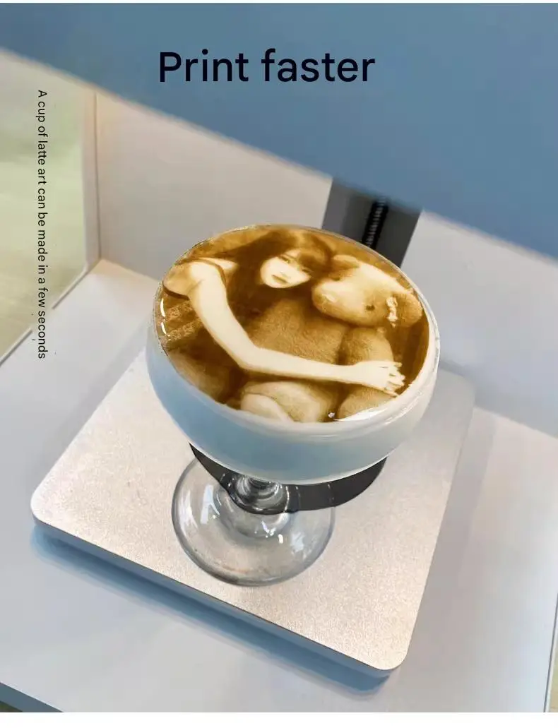 STLF JW EVEBOT Selfie Photo Art طابعة ثلاثية الأبعاد ماكينة القهوة الأوتوماتيكية الحبر الصالحة للأكل مناسبة لمطعم الفندق والمقهى DIY للأغذية