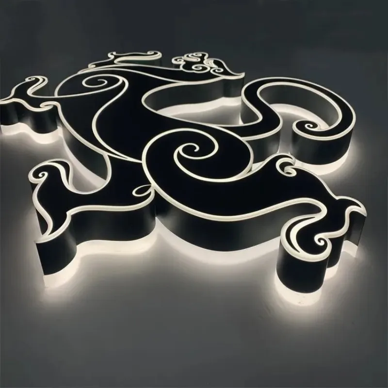 3D Pattern Logo Customizable Indoor Design Letter Led Lighted Advertising Letters Sign