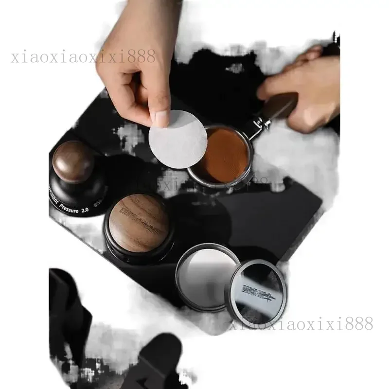 mhw3 ボンバー イタリアン コーヒー マシン ハンドル、ラウンド パウダー ボウル、フィルター ペーパー、モカ ポット 51/53/58mm、ブラシに適しています。