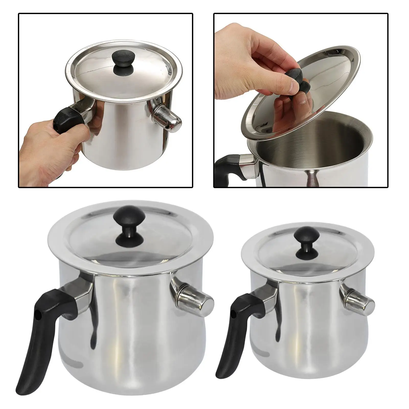 Double Boiler Pouring Pot Soap Candle Making Wax Melting Pitcher Jug Tool