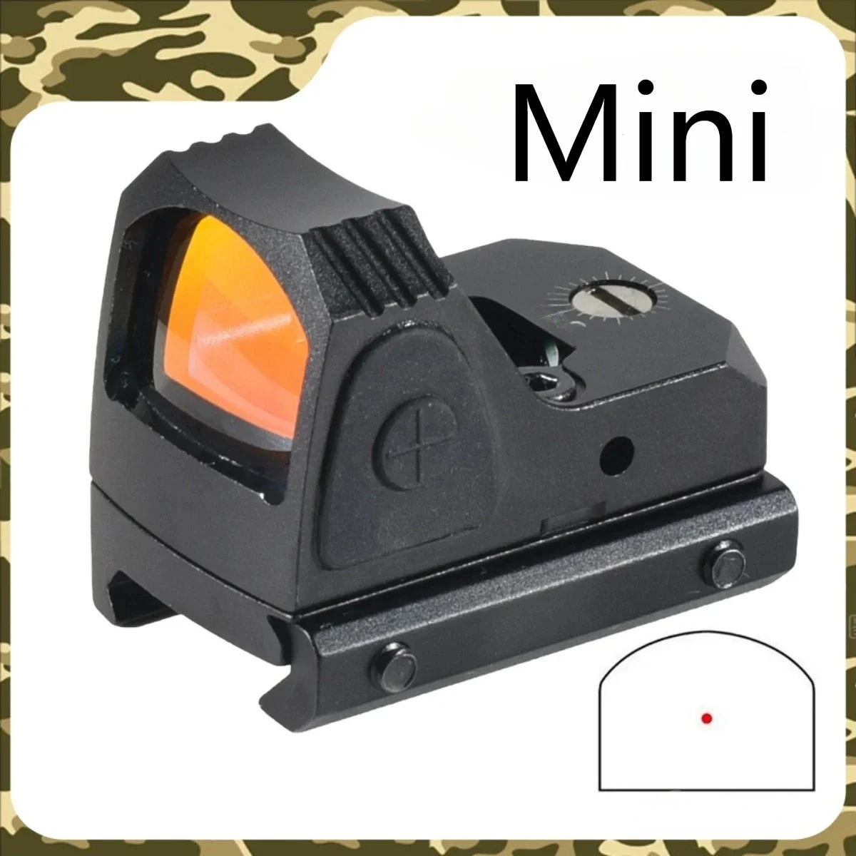 

Mini Glock Gun Red Dot Sight Tactical Hunting Rifle Reflex Sight for Airsoft Holographic Shooting AR15 M4 Optics Scope 20mm