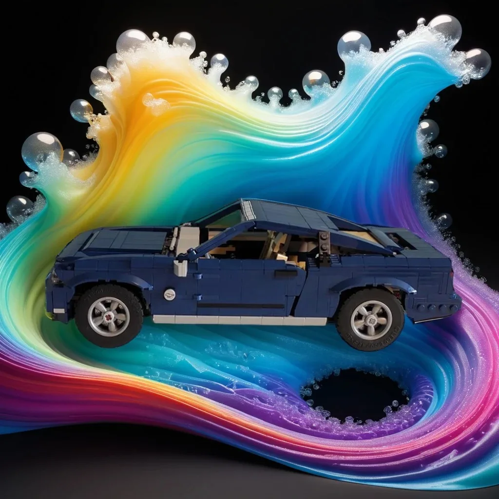 

1039 шт. MOC Fordes Mustangse 2005 классический мускулистый автомобиль DIY модель строительные блоки игрушки на день рождения подарок