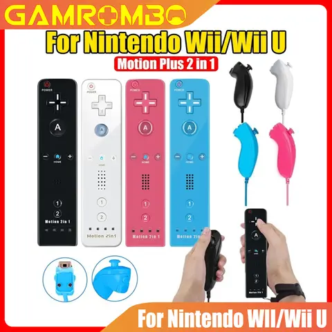 닌텐도 Wii/Wii U용 2in1 컨트롤러 좌우 조이스틱 무선 게임패드 옵션 모션 플러스 세트 게임 리모컨 조이스틱 닌텐도 Wii/Wii U용 2in1 컨트롤러 좌우 조이스틱 무선 게임패드 옵션 모션 플러스 세트 게임 리모컨 조이스틱
