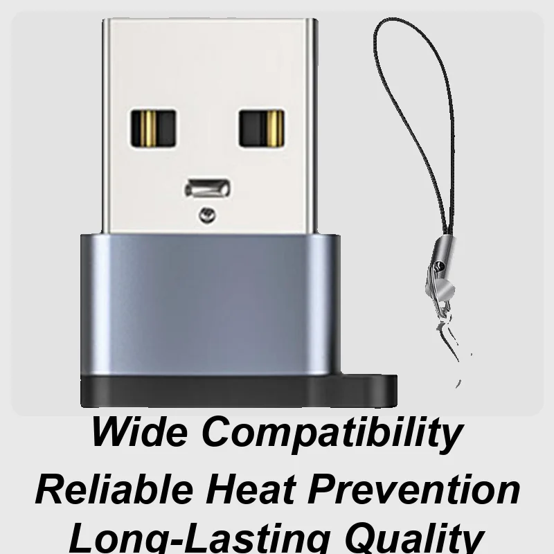 USB 어댑터 2.0 USB C 암-수 어댑터 알루미늄 합금 암-수 충전 컨버터 소형 고속 충전 오디오