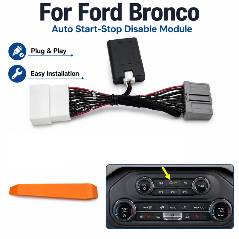 Auto Start Stop Eliminator Disable Canceller for Ford For Bronco 2021-2025 Direct Replacement Part for Reliable Performance