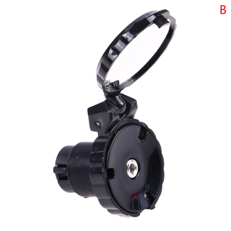 Mountain Bike Rearview Mirror Bicycle Handlebar Convex Rear View Bar End Light image 4