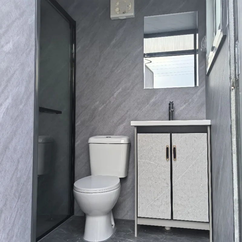 Portable Toilet, Gravity Drain Sanitation Cabin with Stable Base for Hill Area Outdoor Activity Sanitation Service