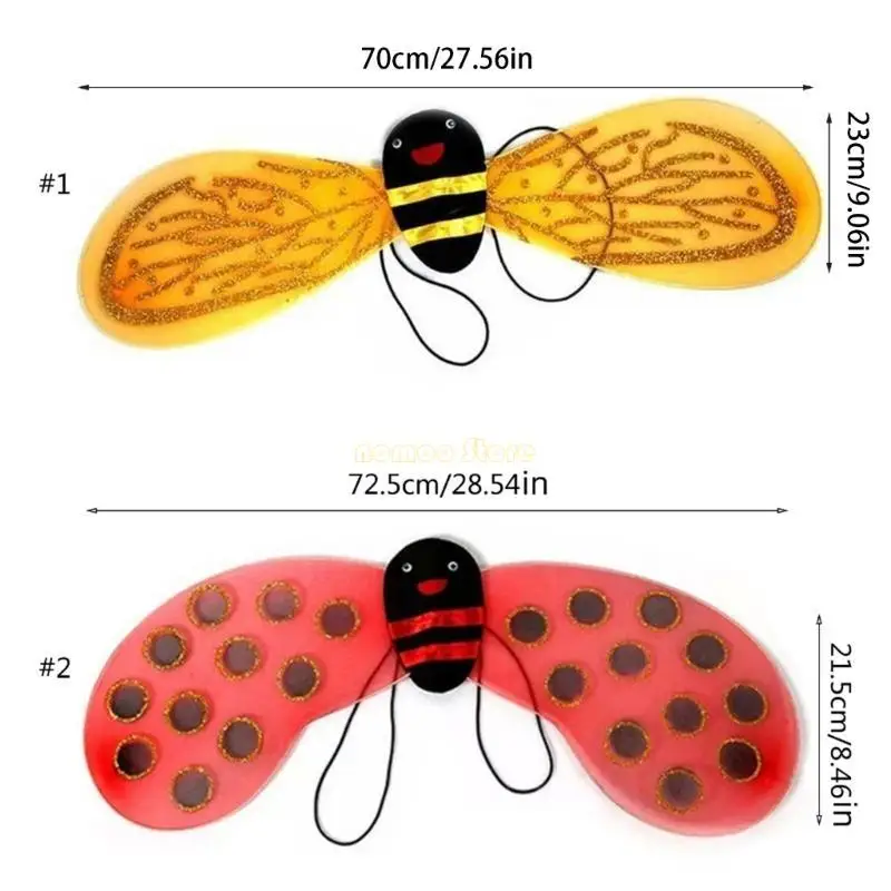 31BF Fairy Wing Wand and Hairband Fancy-Dress set kids-girls Angel Princess Costumes