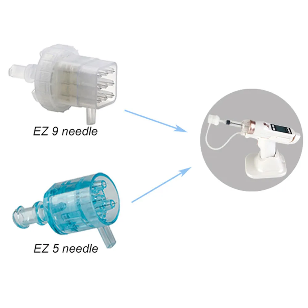 EZ Mesogun Needle Cartridges 5/9 Pin Disposable Injection pinhead For Meso Gun Negative Pressure Cartridge Needle Tip