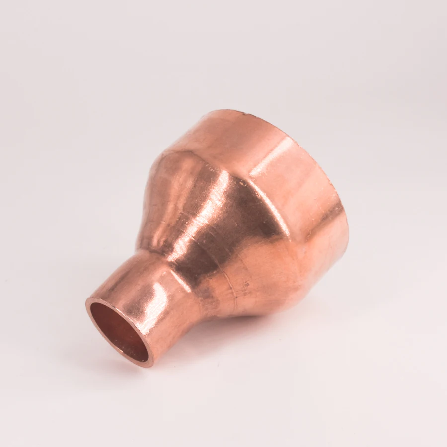 67 76 80mm To 22 28.6 32 35 38 42 54mm ID 99.9% Copper End Feed Solder Reducer Reducing Fitting Coupler For Air Condition