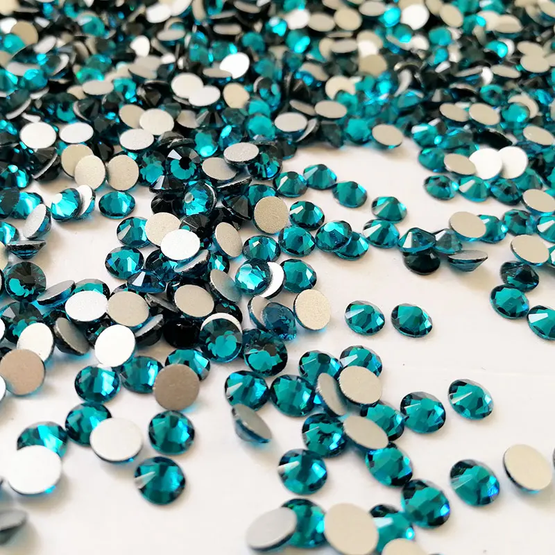 YANRUO 2058NoHF SS3-SS34 Blauer Zirkon-Charm, nicht heißklebende Kristall-Nagelkunst-DIY-Strasssteine, Applikation für Kleidung. – Detail 3