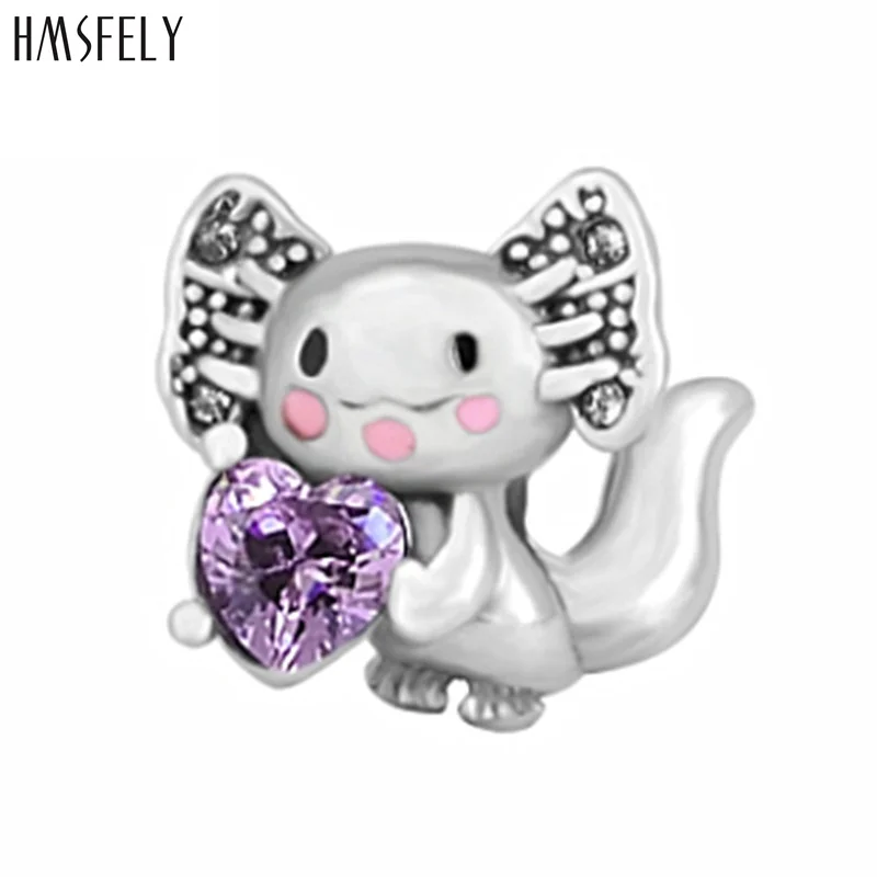 

HMSFELY Animal Heart Beads For Charm Women Bracelet Jewelry Making Accessories Bead 316l Stainless Steel Beads