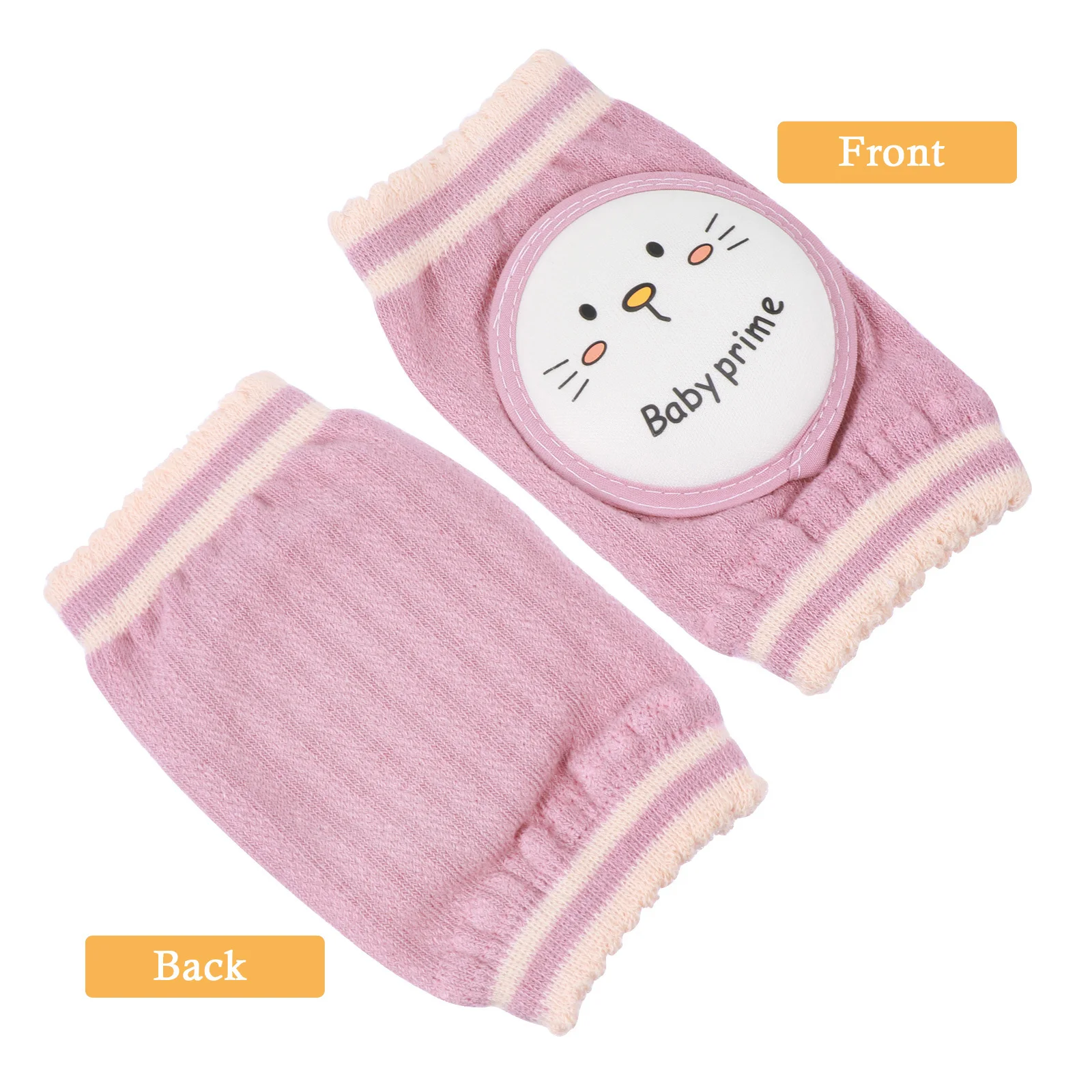 1 par de joelheiras para bebês, esponja de algodão, protetor grosso para engatinhar, absorção de umidade respirável, embrulho elástico infantil