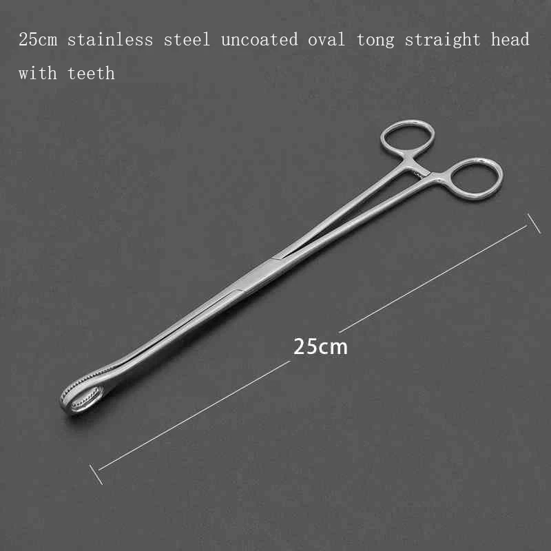 Stainless steel sponge forceps round ovoid  tissue surgical sponge ball cervical forceps