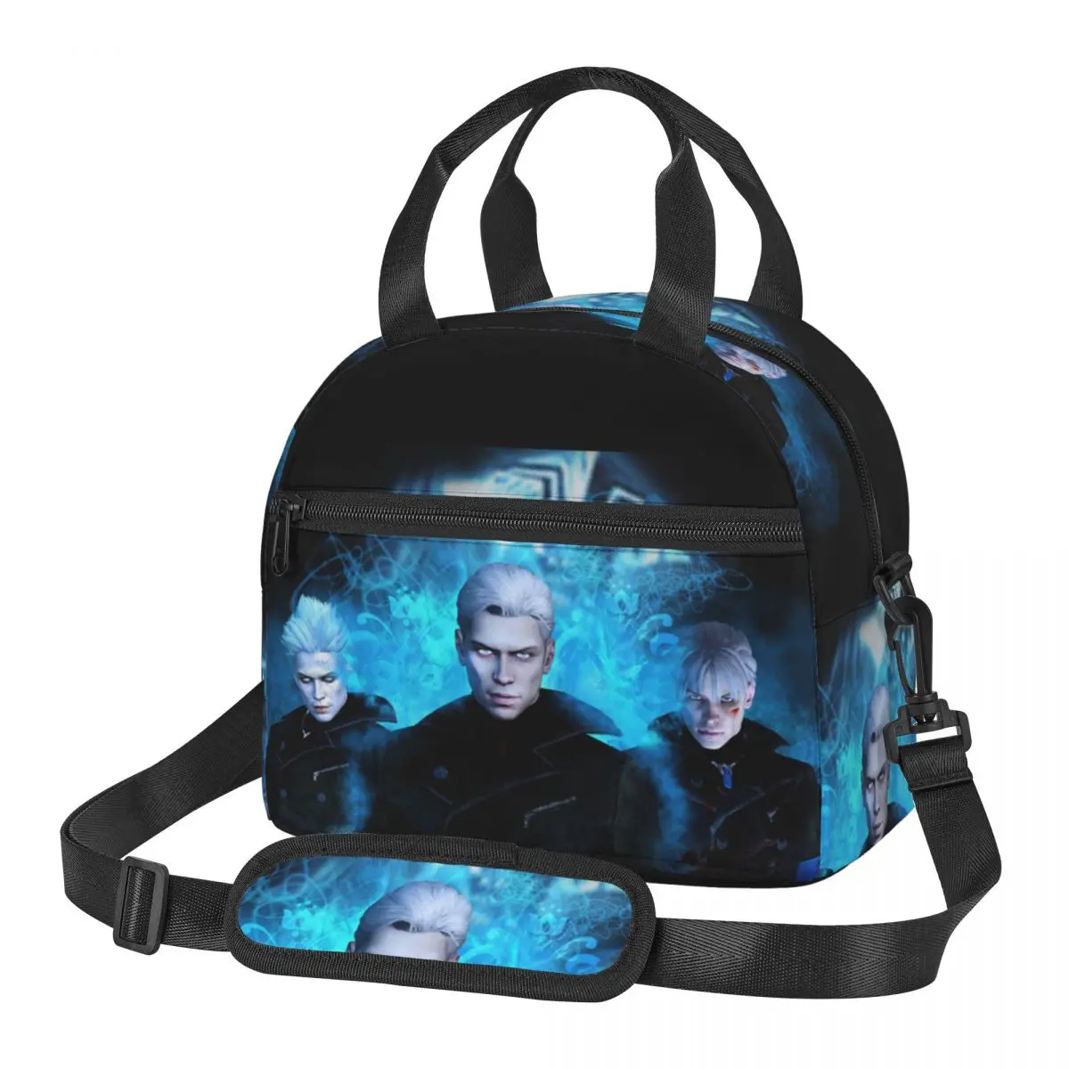 Vergil From The Devil May Cry Series Lunch Bags Insulated Bento Box Lunch Tote Leakproof Picnic Bags Thermal Bag for Woman Work