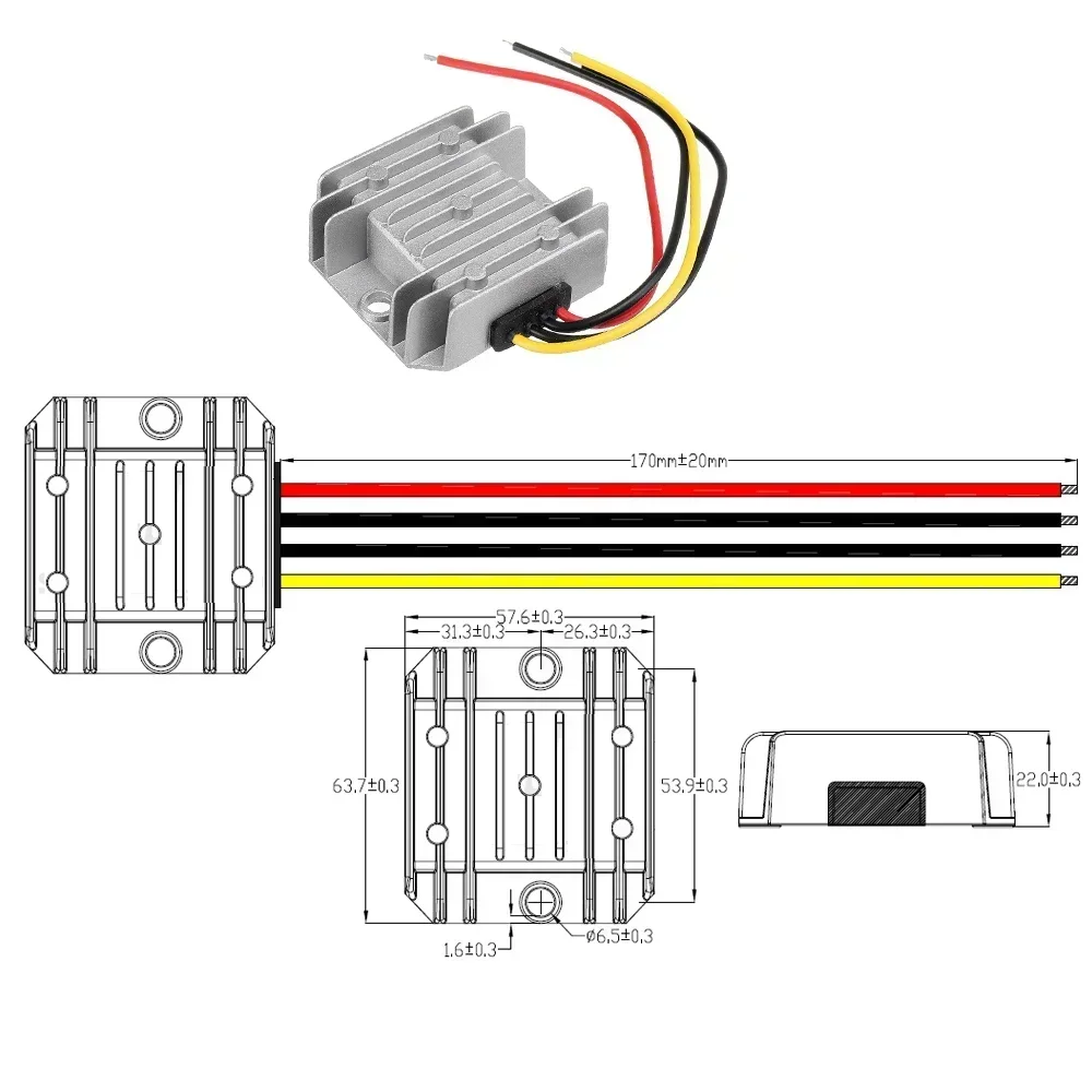 24v a 13. Step Down Buck Regulador, DC Converter, Transformador de tensão, 8V, 5A, 10A, 20A, 30A, 40A, 50A, 60A, 24 Volts para 12