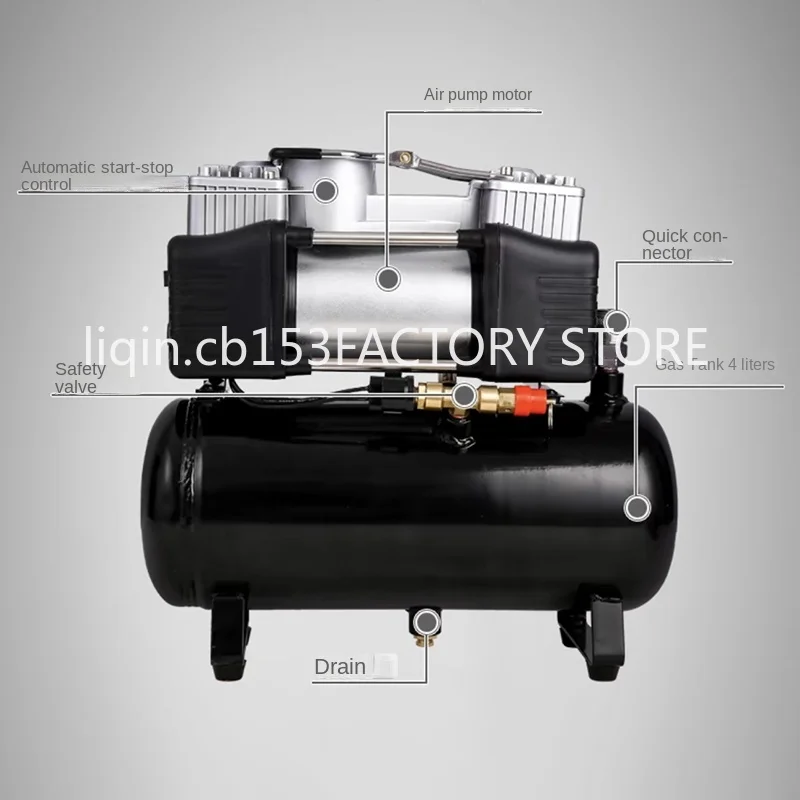 

Air compressor car air pump 12V/220V 2.5L/4L/6L portable tire inflator electric motorcycle pump small air compressor