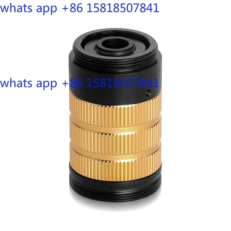 CCD industrial microscope magnifying lens 100x adjustable mechanical vision telecentric long distance hot press alignment