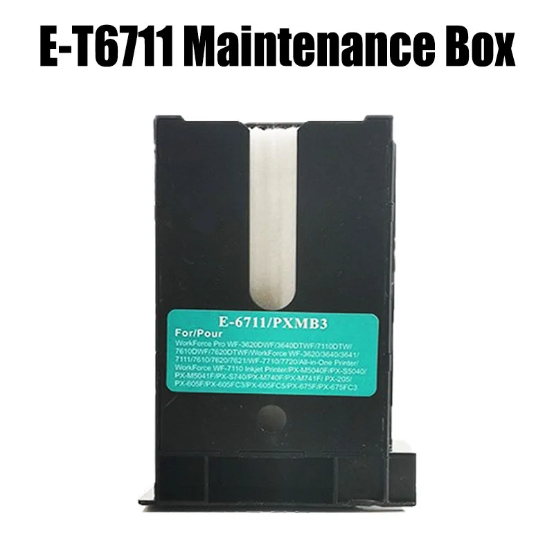 

Контейнер для отработанных чернил и чип T6711 C13T671100 для принтеров Epson WF 3620, 3640, 7110, 7610, 7620, 7710, 7715, 7720, 3450, 3530, 3010, L1455