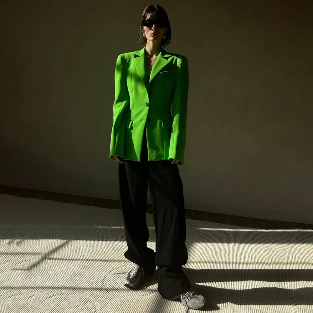 

Slim Fit Women's Pants Sets Suits High Quality One-Button Notch Lapel Single Breasted Blazer Customzied 2 Piece Jacket Trousers