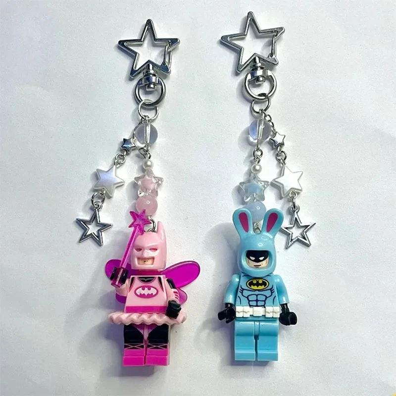 Cartoon 3D Fee Fledermaus Figur Paar Anhänger Telefon Schlüsselanhänger personalisierte Rucksack Zubehör Geschenke für Ihn Y2K handgemachten Schmuck