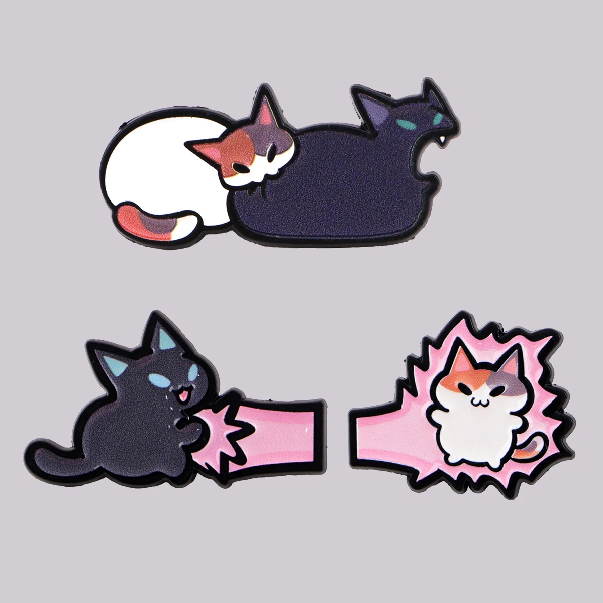 Funny Cat Enamel Pin Cartoon Animal Brooch Pines Lapel Pins Badge on Backpack Clothing Accessories Fashion Jewelry Friends Gifts