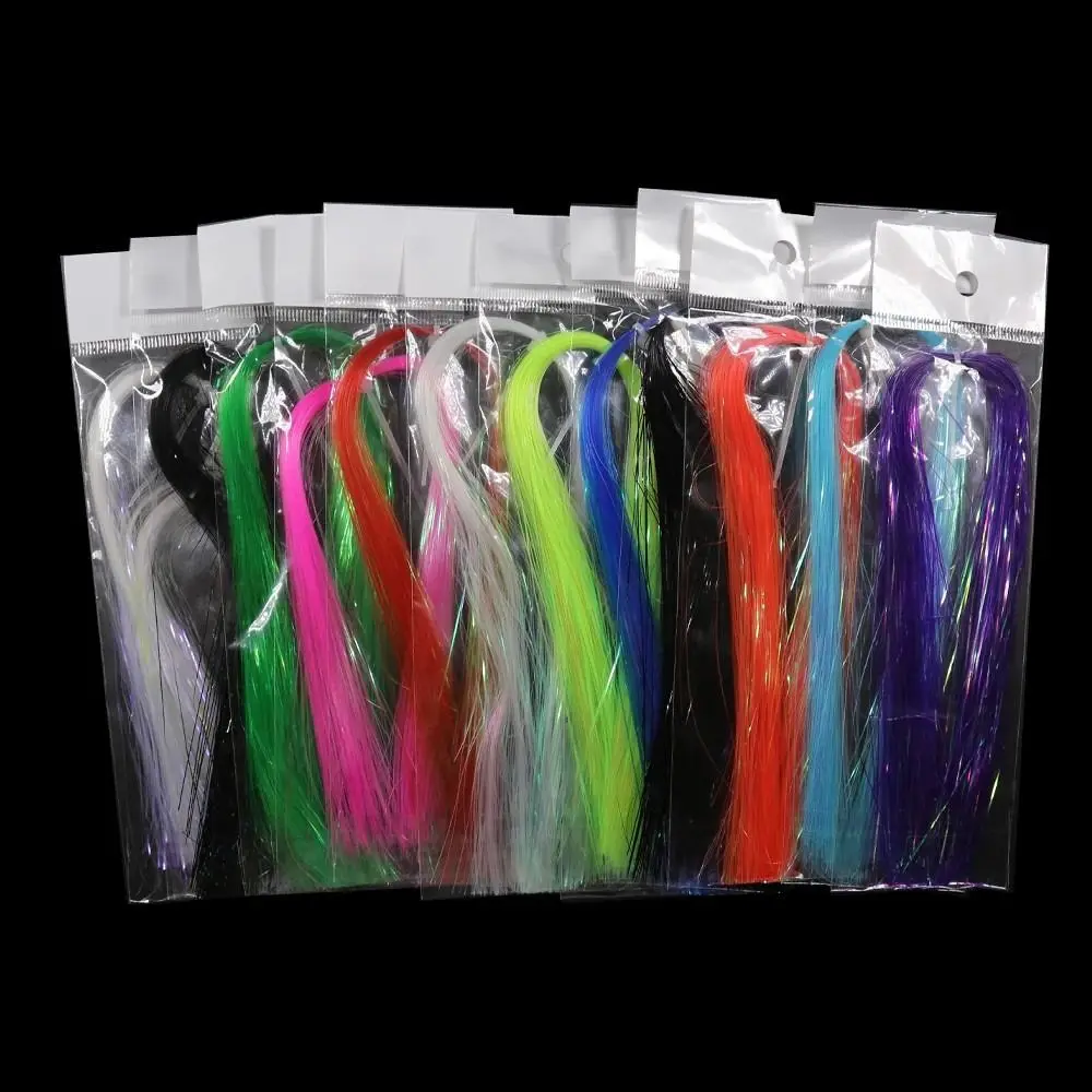 

Accessories Fly Fishing Tinsel Streamer Fishing Lure Jig Hook Streamer Fly Tying Tinsel Assist Hooks Line Fly Tying Materials