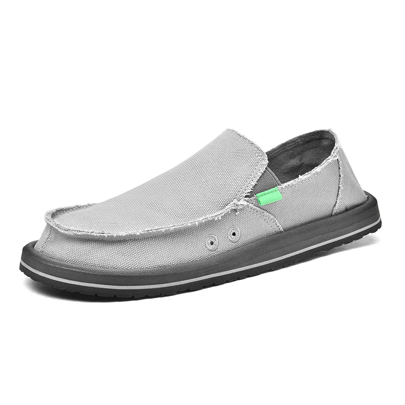 

Slip on Men Casual Canvas Shoes Spring Autumn Flats Loafers Non Slip Male Soft Moccasins Sneakers Gig Size