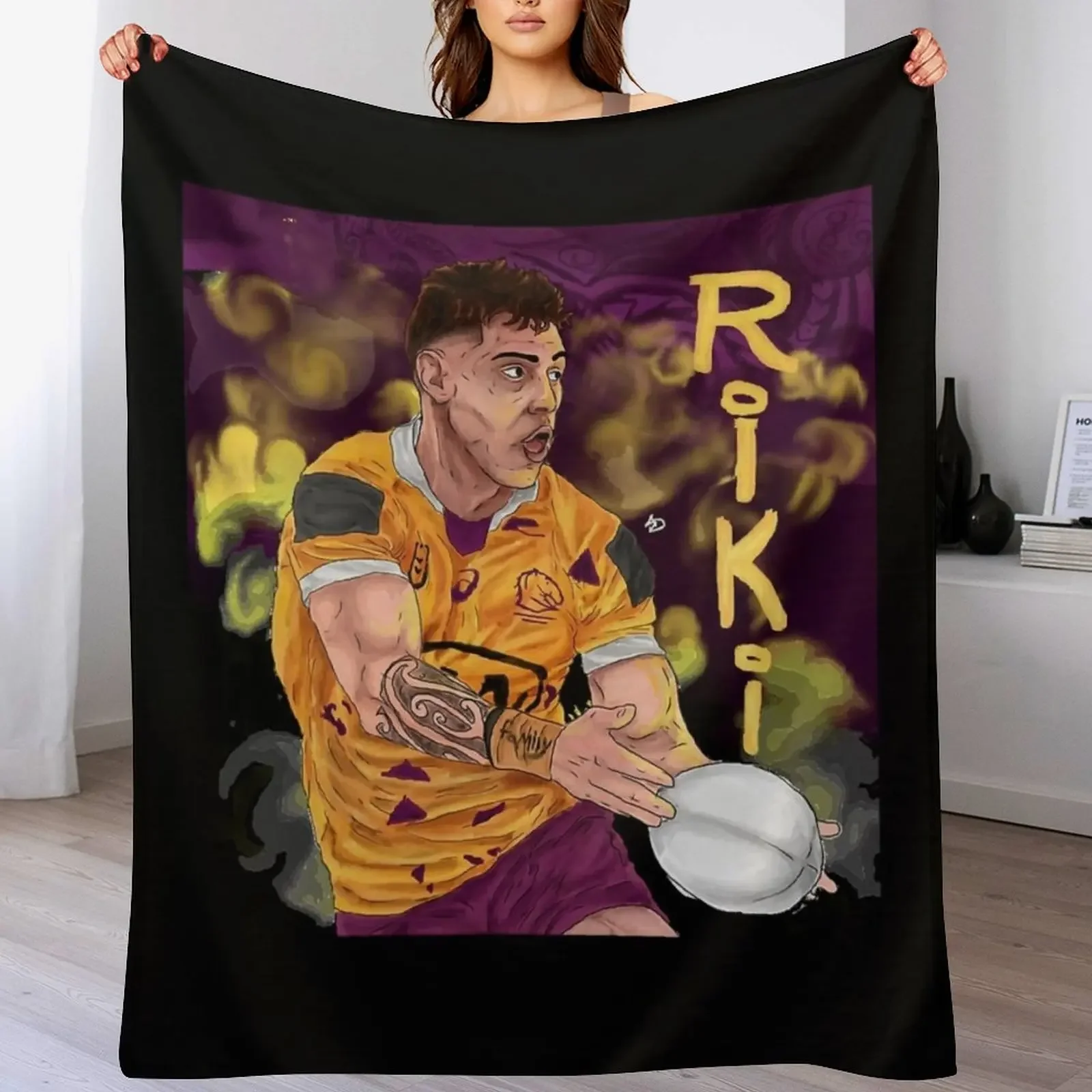 

Riki Throw Blanket Heavy Decorative Sofa Baby Plush Blankets