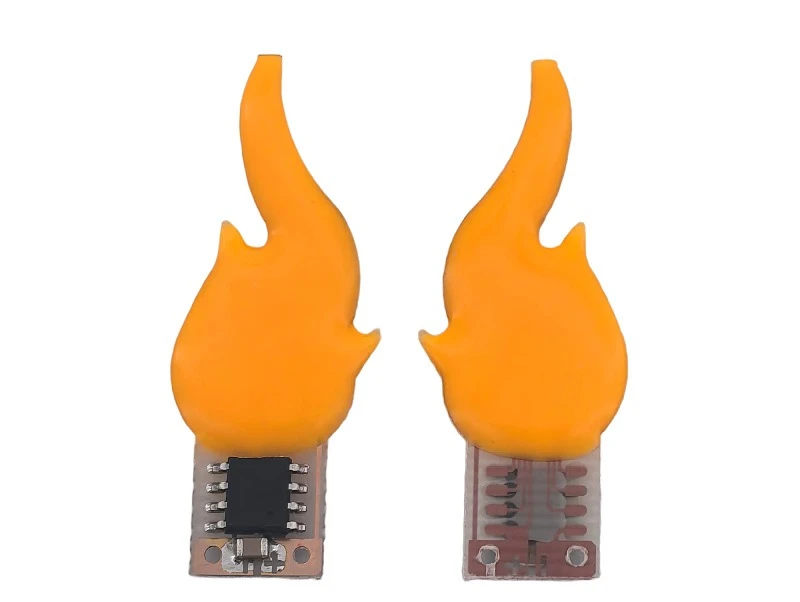 Flame lamp 3V LED Chip Special-shaped filament Flame modeling Filament  Candle lamp Simulation Light string Atmosphere