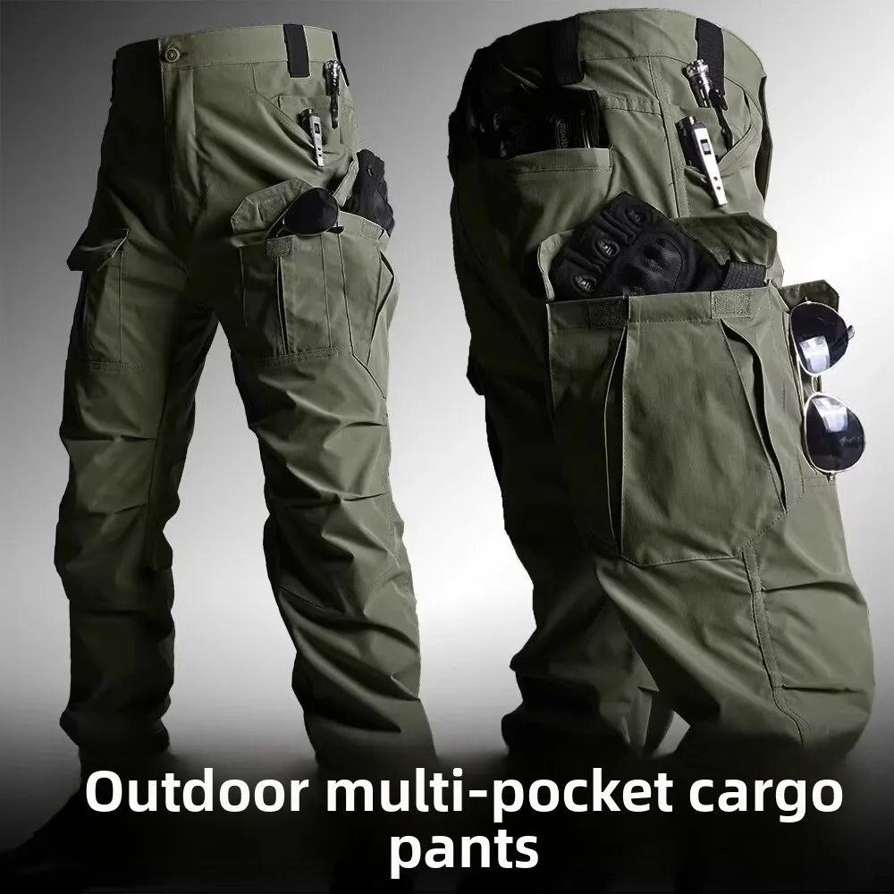2026 Men's Summer Quick-Dry Work Pants – Loose-Fit, Multi-Pocket Cargo Trousers for Outdoor, Auto Repair, and Factory Work