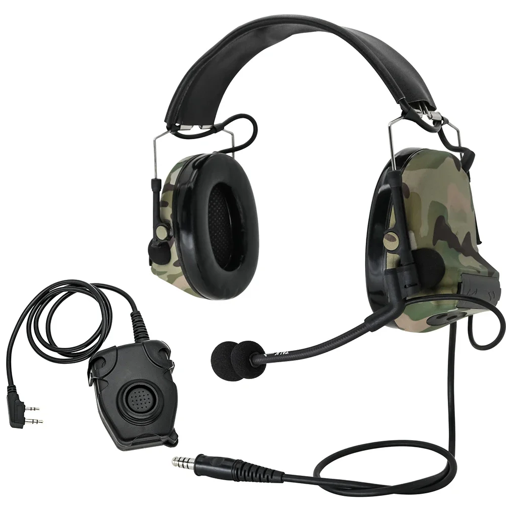 C2 Tactical Active Headset COMTA II Shooting Headphones Ear Protection Noise Reduction Active Hunting Headset with Tactical Ptt