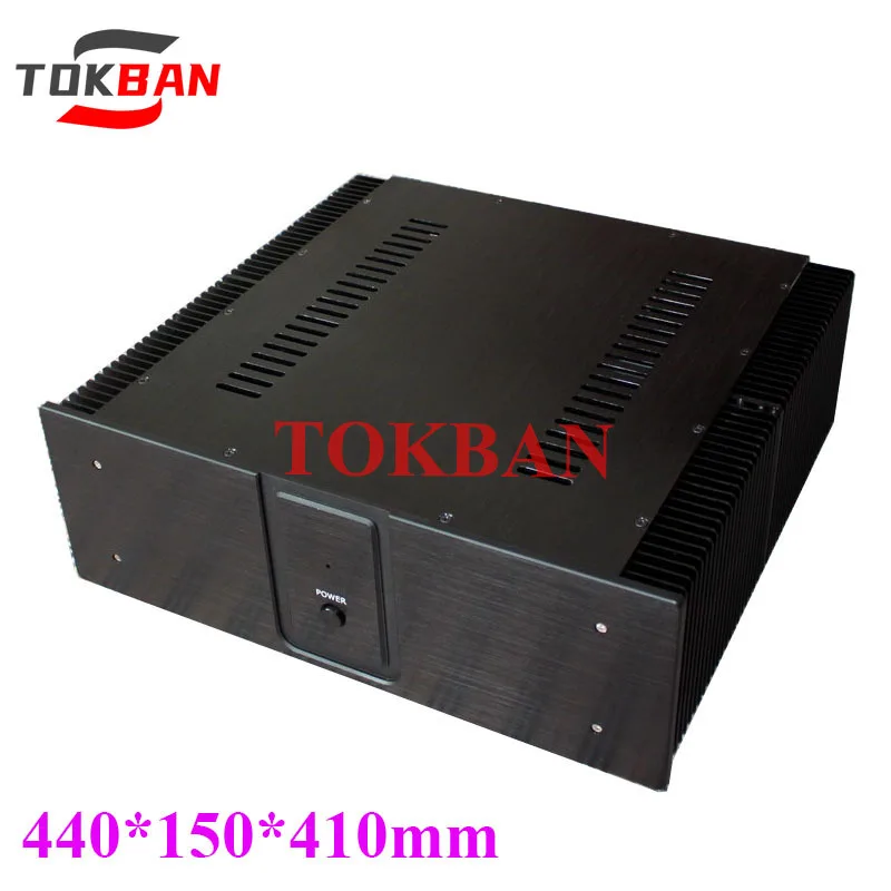 Tokban Audio WA30 440*150*410mm cała aluminiowa obudowa wzmacniacza klasy z radiatorem DIy obudowa skrzynka Amp domowego