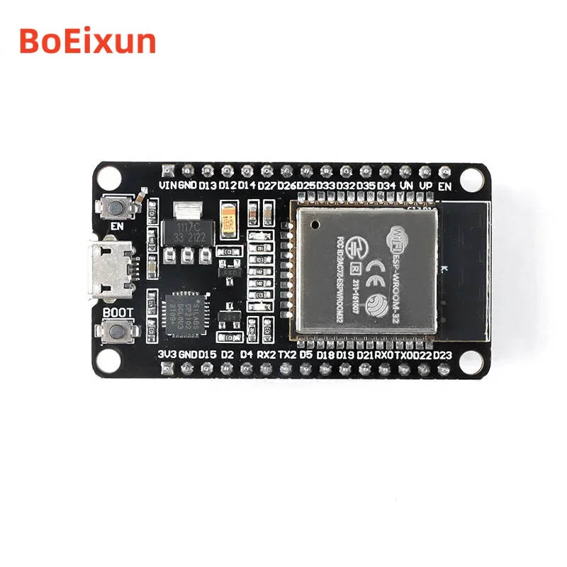 10Pcs/1pc ESP32-WROOM-32 ESP-32 ESP-32S Development Board Module WiFi Wireless Ble Dual Core CPU MCU PCB IOT For LuaNode NodeMcu