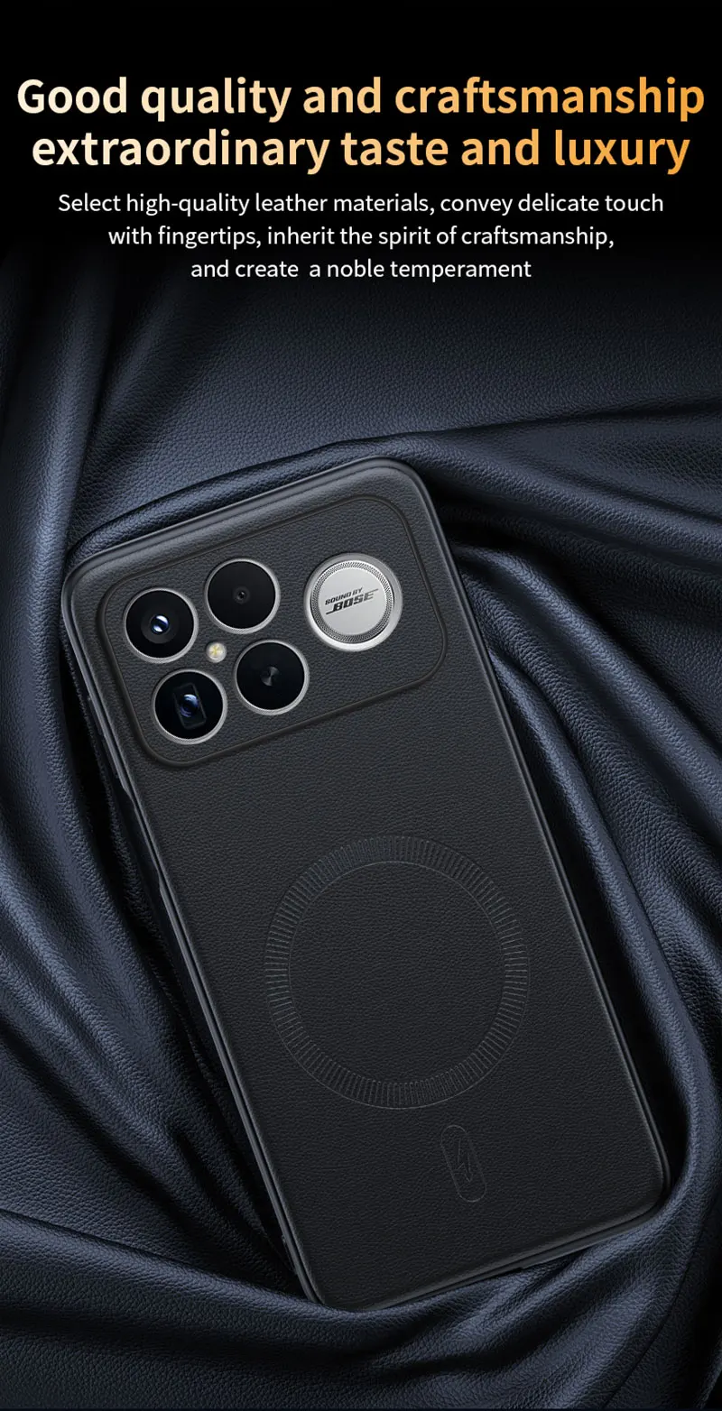 Für Redmi K90 Pro Max Hülle Magnetische Leder-Schutzhülle Für Redmi K90 Pro Max Anti-Fingerabdruck Rutschfest PC+TPU – Detail 8
