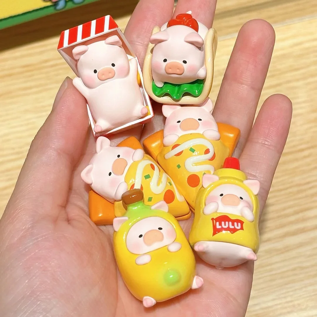 

В наличии Lulu Piggy Picnic Party Мини-подвесная карточка серии слепая коробка брелок кулон загадочный подарок модные милые коллекции игрушек