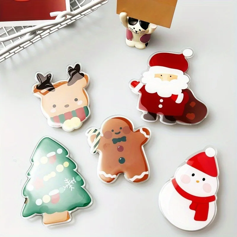 Creative Christmas Elements Finger Ring Holder Stand for iPhone Samsung Xiaomi Support Grip Tok Folding Pocket Socket Bracket