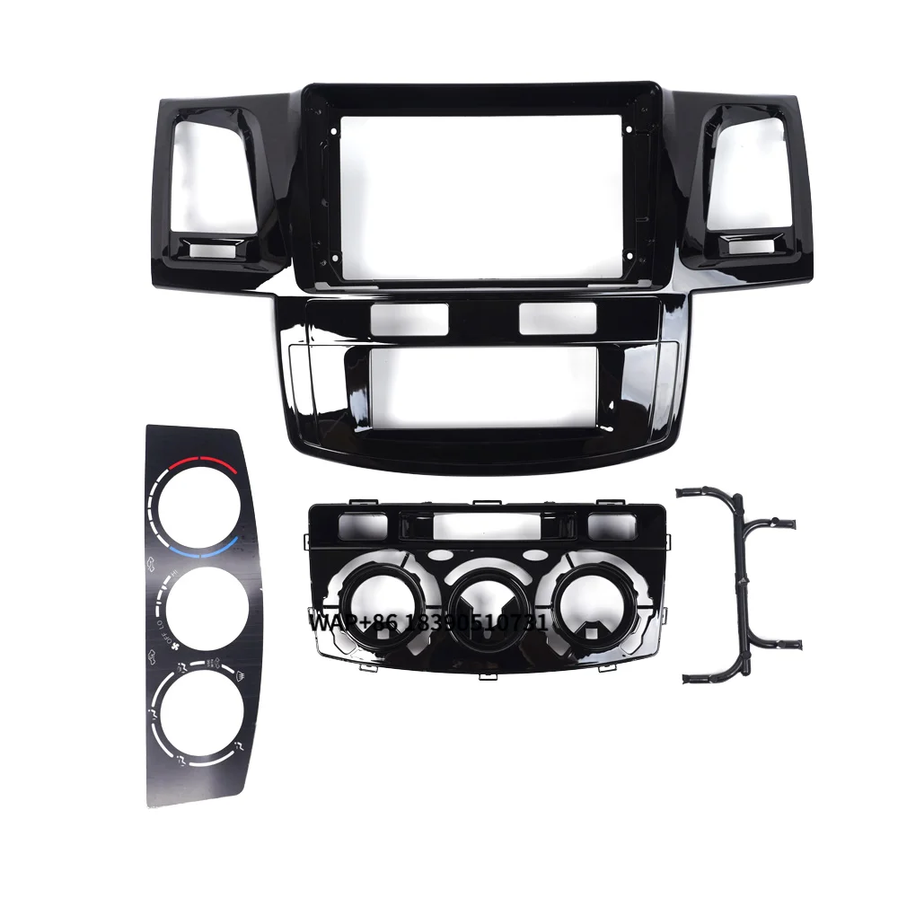 Luxury Interior Kits 2 Din Car Player Audio Radio Holder License Plate Dash Facia Panel