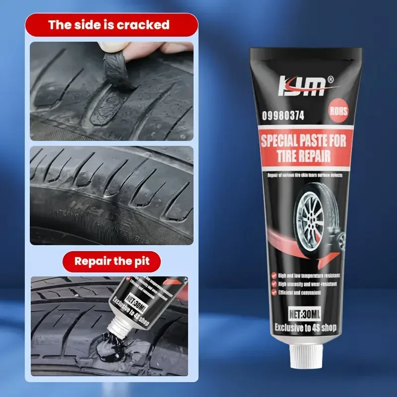 new Tire repair tool,side tear scratch filler with soft rubber,waterproof,temperature resistant,suitable for tire/seal strip/sol